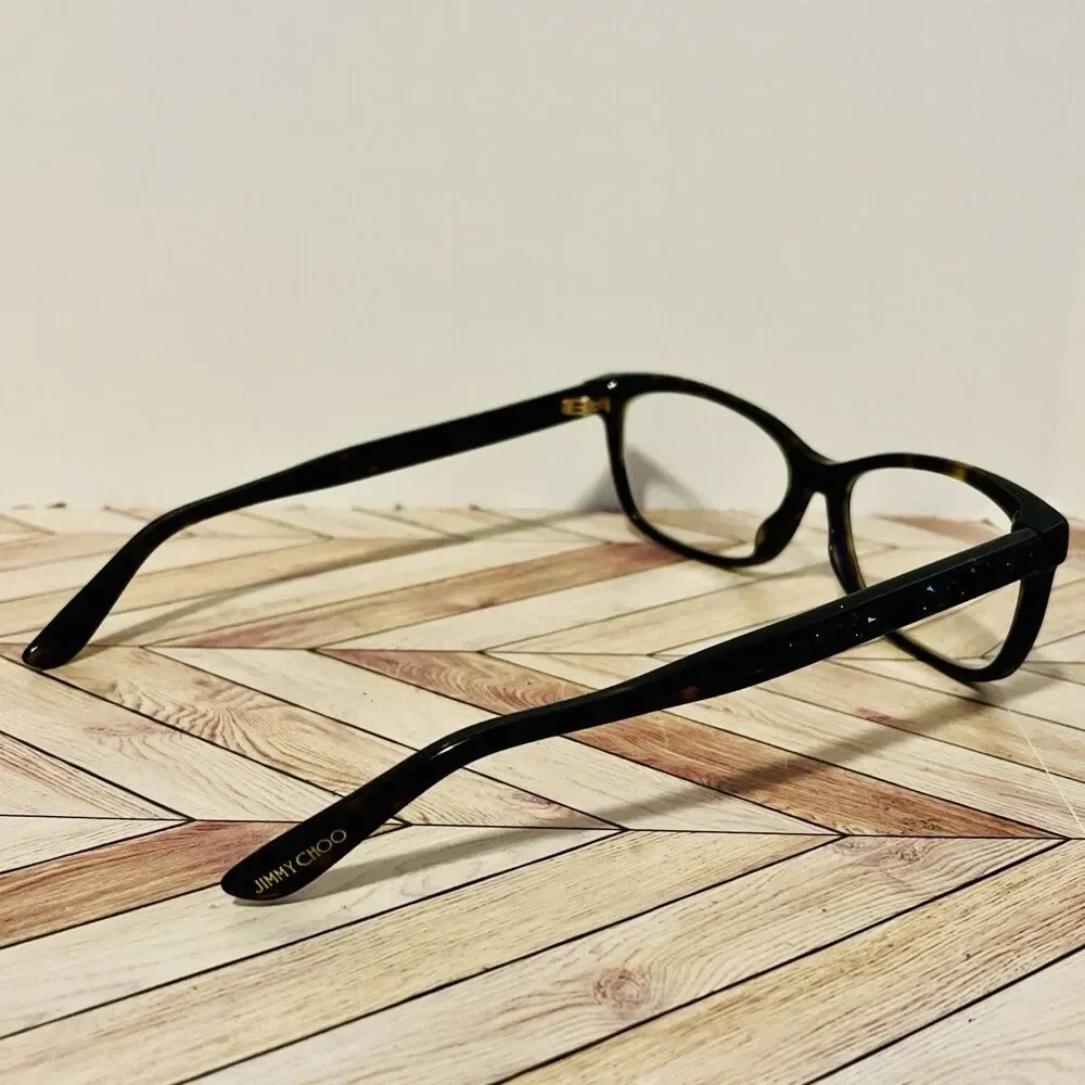 Jimmy Choo Eyeglasses Brown Black Gems JC239 086‎ 145 Brown Made in Italy Frames